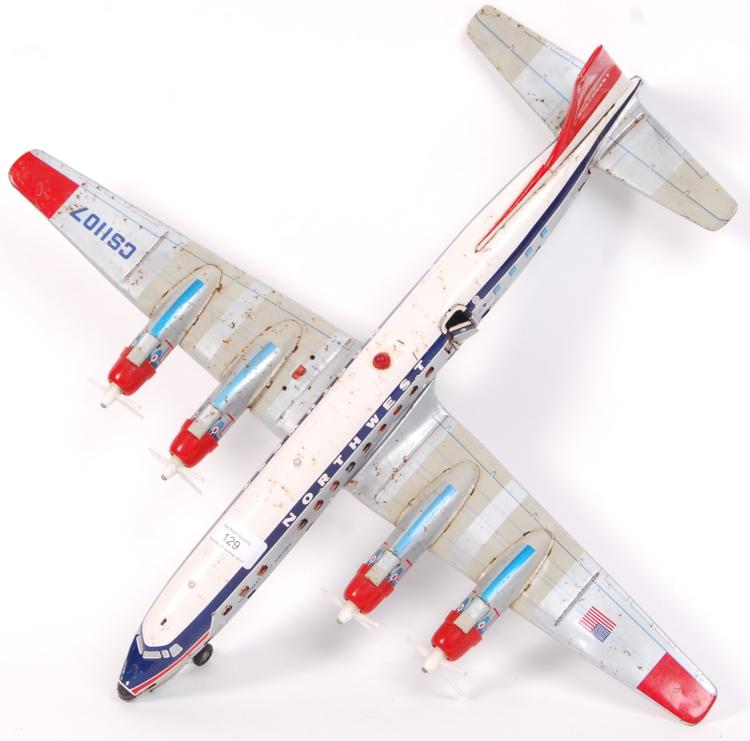 RARE JAPANESE YONEZAWA TINPLATE AEROPLANE