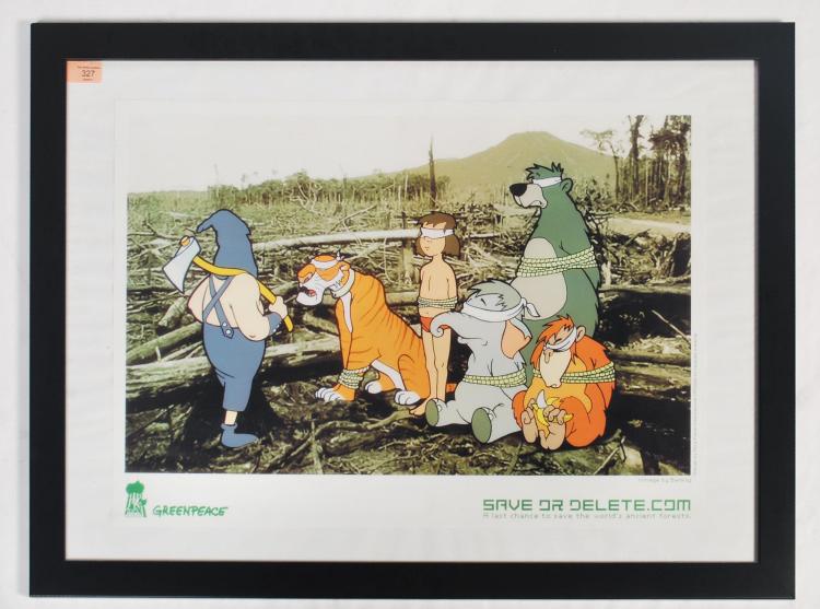 A graffiti urban art print by Bristol Street artis