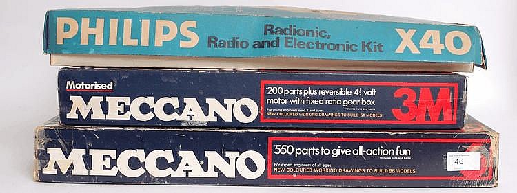 Two boxed Meccano building sets (boxed