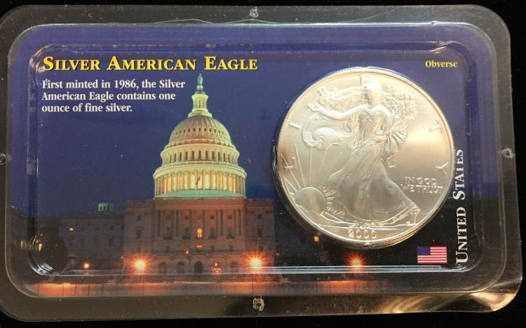 2000 $1 American Silver Eagle 1oz Littleton Coin Company