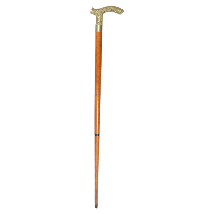 Vintage Brass Handle Cane Walking Stick