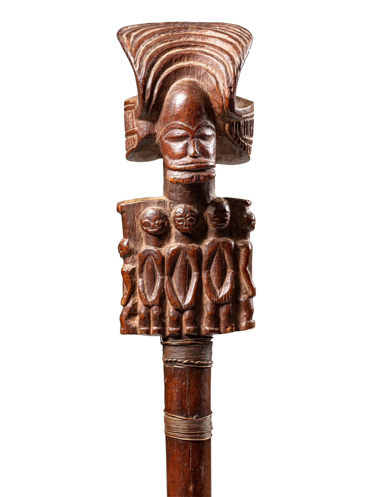 Sceptre, Tshokwe, Angola | Tshokwe Staff, Angola