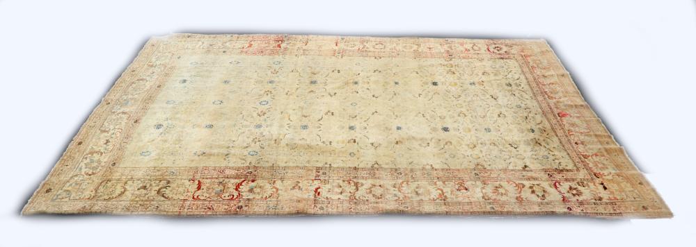 An Antique Turkish Oushak Carpet