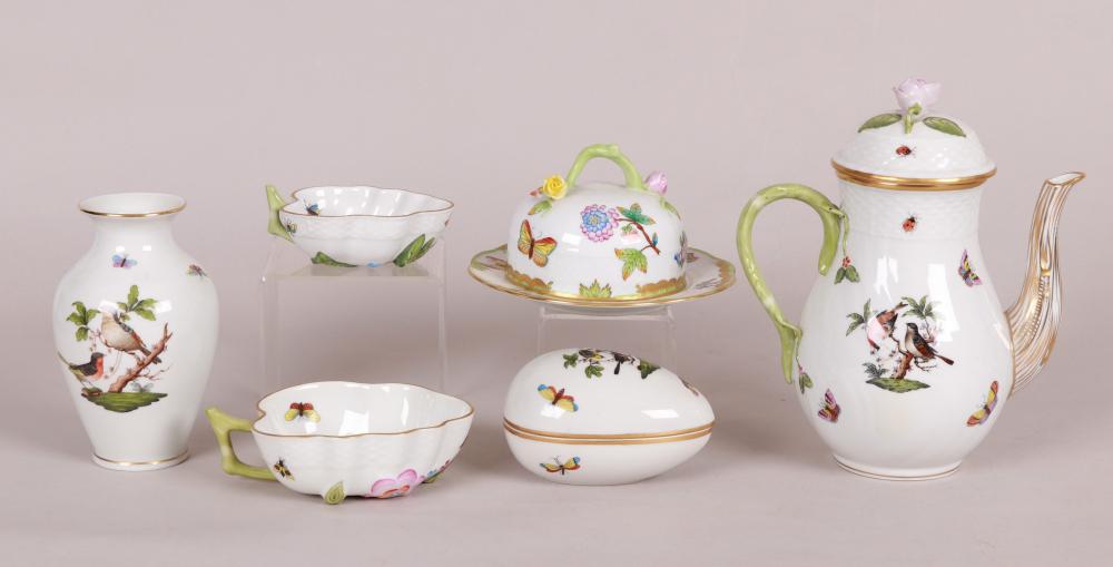 Herend Porcelain, Six Pieces