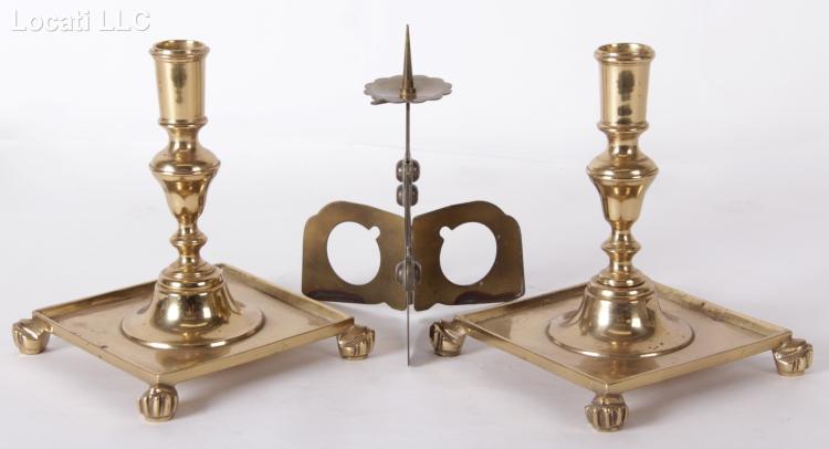 Three Brass Candlesticks