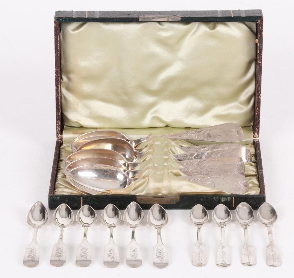 American Coin Silver Spoons