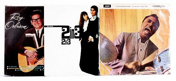 Vinyl records, Box of 70+ 1960s vinyl LP records,