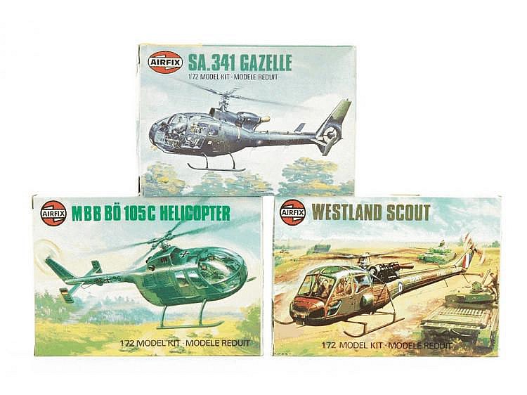 1960s-80s Military Helicopter Kits by Airfix and