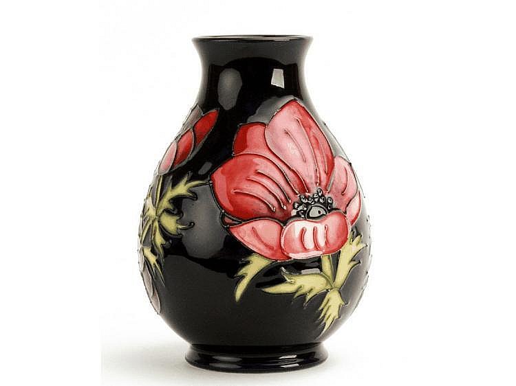 A Moorcroft pottery Anemone pattern vase, ovoid