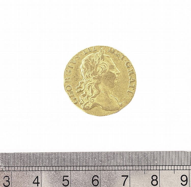 A George III gold guinea,
