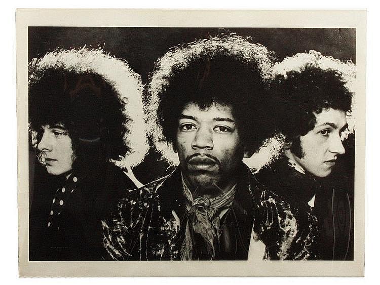Music Posters Jimi Hendrix poster with black &