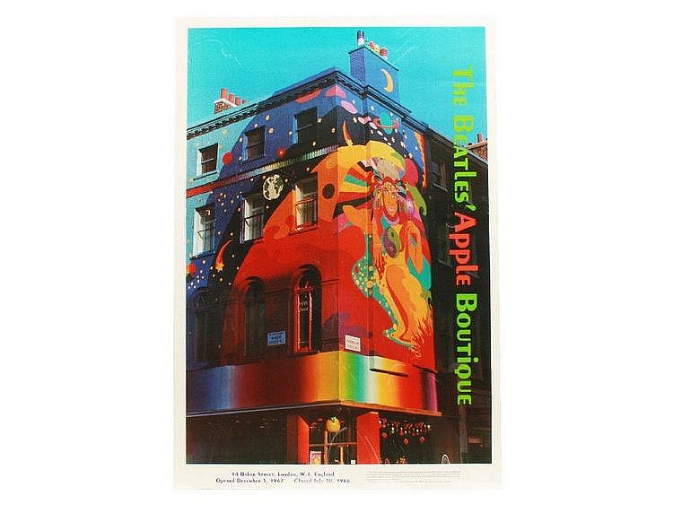 Music Posters The Beatles, Apple Boutique poster,