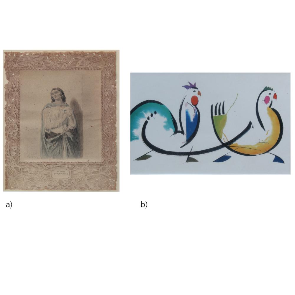 a) Unidentified Artist b) Unidentified Artist