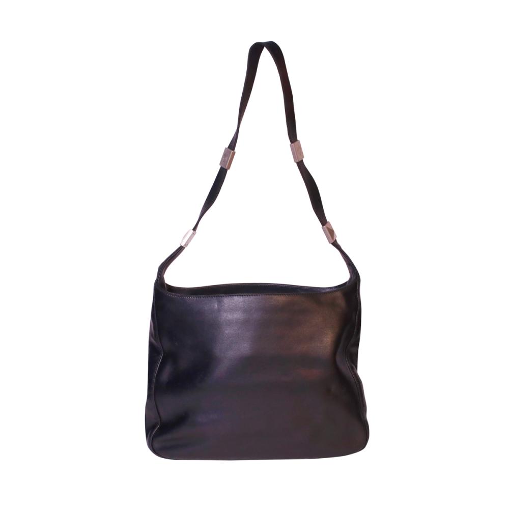 Versace Shoulder Bag Black Leather