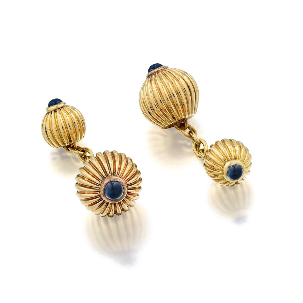 Cartier Sapphire Cufflinks