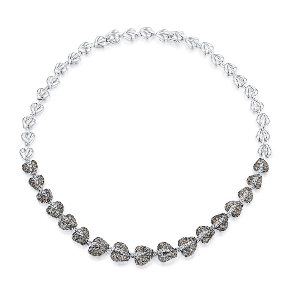 Diamond Leaf Necklace
