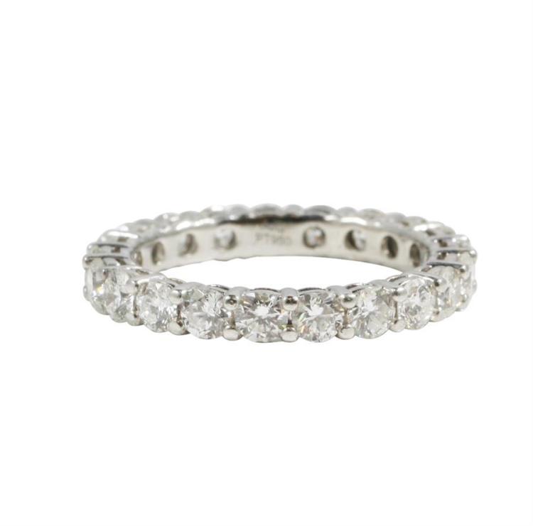 Platinum and approx. 3.00ct tw Diamond Eternity Band Ring