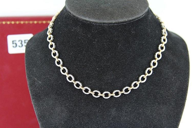 18ct yellow and white gold diamond set l