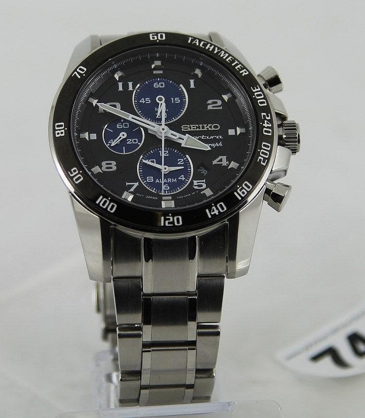 Mens Seiko Sportura chronograph watch
