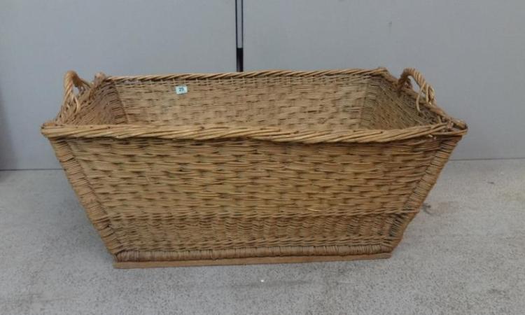 Large 2 Handled Wicker Laundry Basket