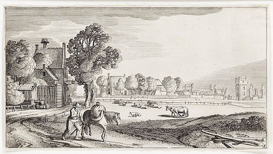 JAN VAN DE VELDE II Group of 6 etchings.