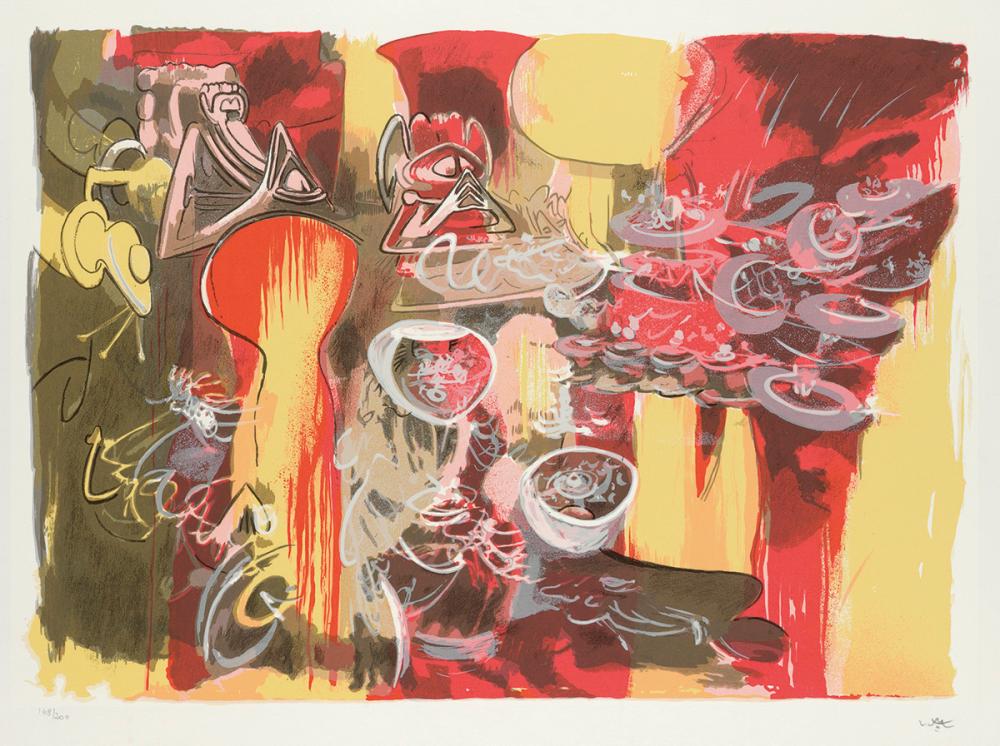 ROBERTO MATTA Two color lithographs.