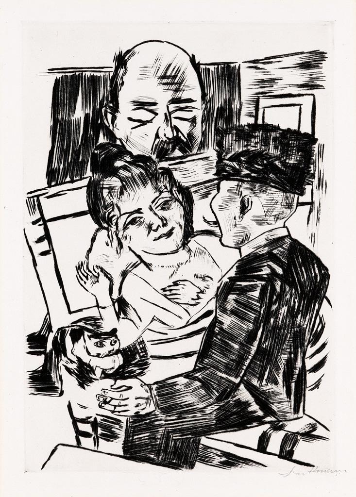 MAX BECKMANN Die Pelzmütze.