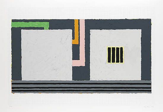 PETER HALLEY Two color screenprints.