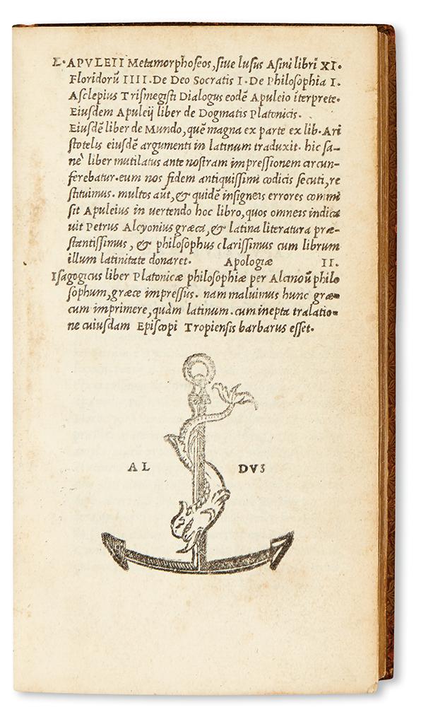 ALDINE PRESS APULEIUS