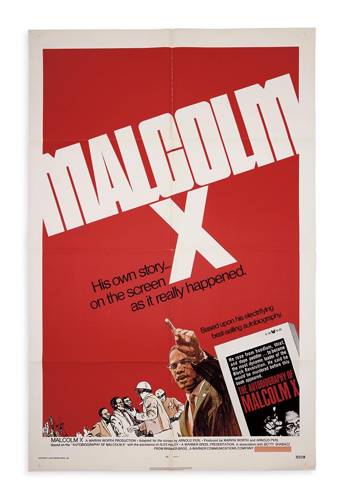 (MALCOLM X.) Press kit for the 1972 film Malcolm X