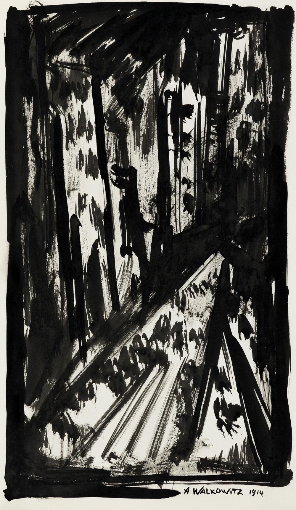 ABRAHAM WALKOWITZ Abstract Cityscape.