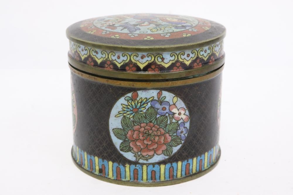 Antique Chinese cloisonne box