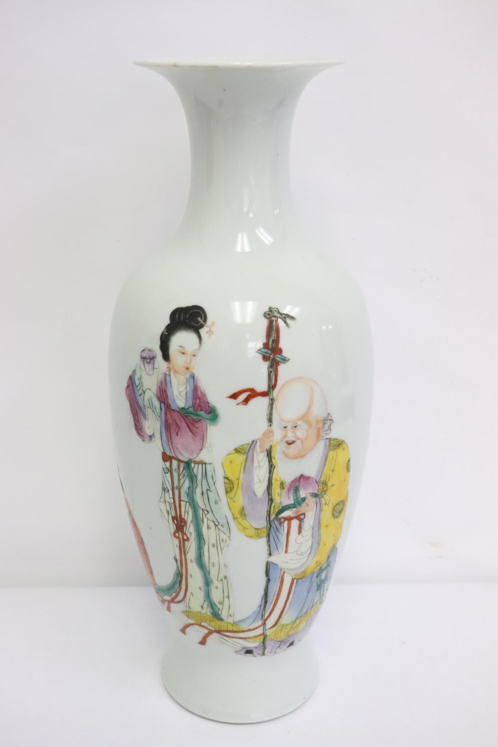 Chinese antique porcelain vase/ lamp base