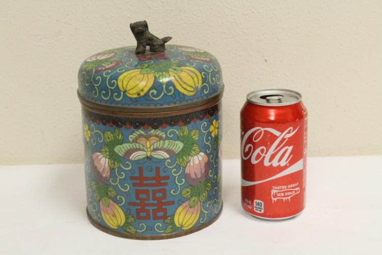 Chinese antique cloisonne box