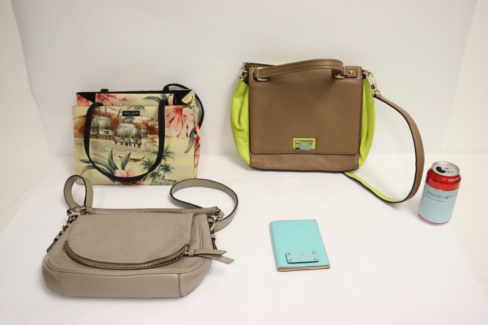 3 Kate Spade handbags and a wallet