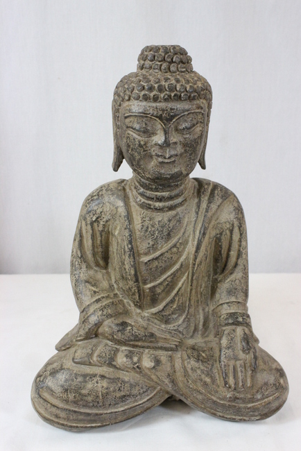 Chinese stone carved seated Buddha