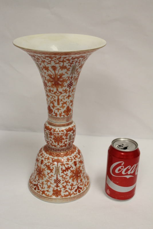 Chinese 2pc antique export porcelain candle holder