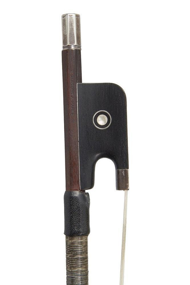 A SILVER-MOUNTED CELLO BOW EUGÈNE SARTORY (b Mirecourt, 1871; d Paris, 1946)