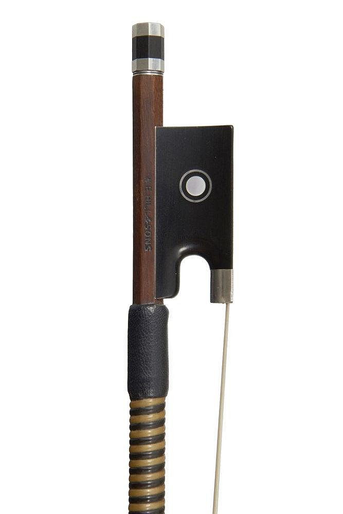 A SILVER-MOUNTED VIOLIN BOW W.E. HILL & SONS (fl London, 1887-1992)