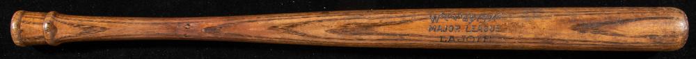 Rare Nap Lajoie double knob baseball bat by Wright & Ditson c.1910.