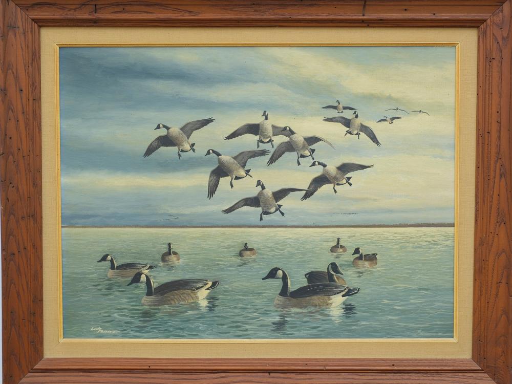 Louis Frisino (1934-2020), oil on canvas board.