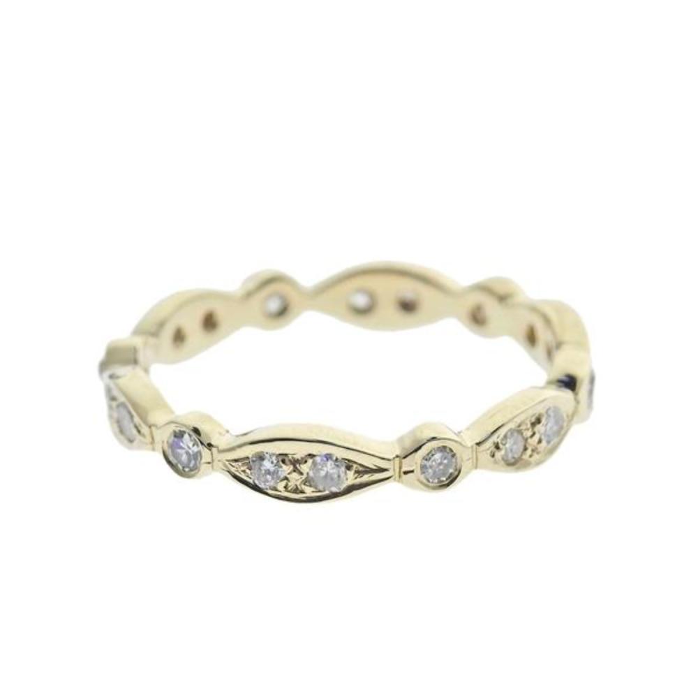 14k Gold Diamond Eternity Band Ring
