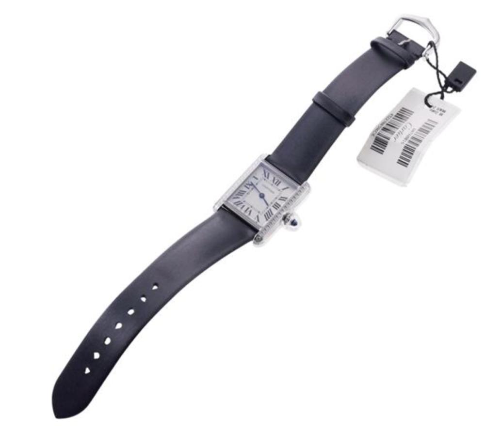 Cartier Tank Diamond Steel Watch 4322