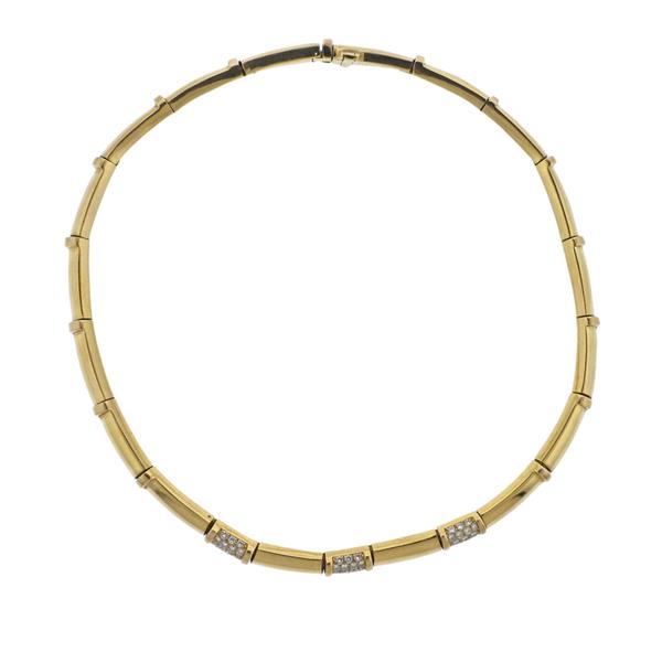 Chaumet 18K Gold Diamond Necklace