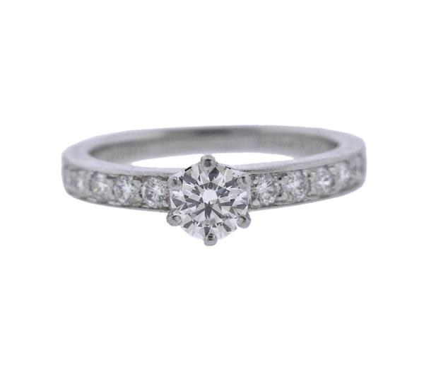 Tiffany & Co 0.41ct Diamond Platinum Engagement Ring