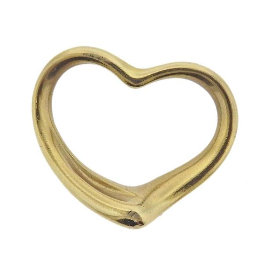 Tiffany & Co Elsa Peretti 18k Gold Open Heart Pendant