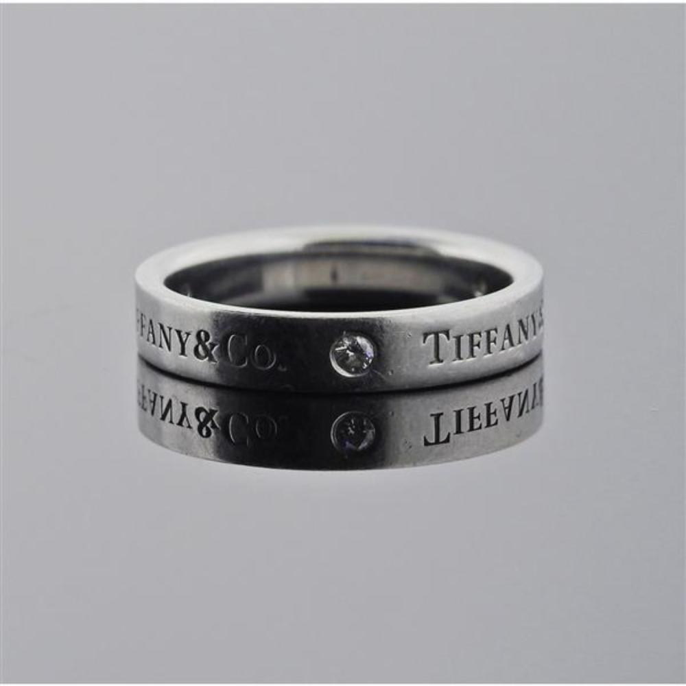 Tiffany & Co Platinum Diamond Band Ring