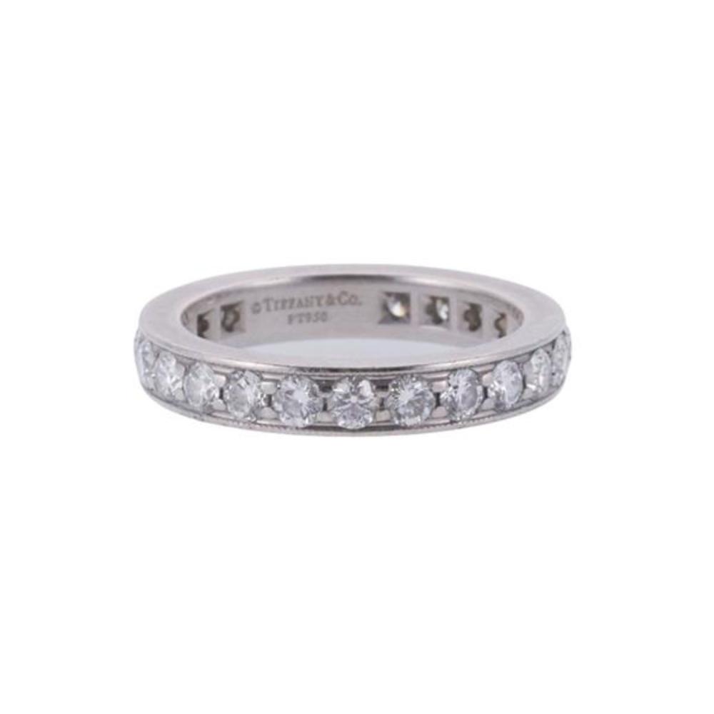 Tiffany & Co Platinum Diamond Eternity Band Ring