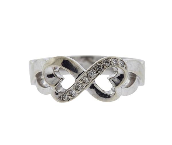 Tiffany & Co. Paloma Picasso 18K Gold Diamond Loving Heart Ring
