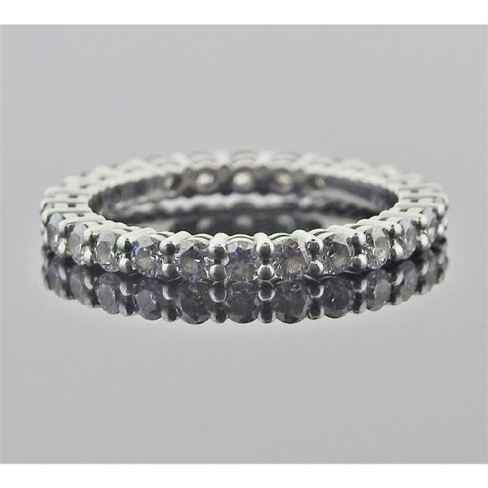 Tiffany Embrace Platinum Diamond Eternity Wedding Band Ring